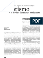 La Aceleración de La Pesadilla en El Trabajo: Toyotismo o Modelo Flexible de Producción