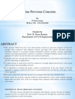 No Fine Pervious Concrete.: Guided by Prof. B. Dean Kumar, Department of Civil Engineering