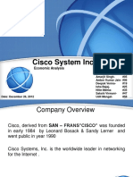 Cisco System Inc: Economic Analysis