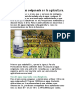 Usos de Agua Oxigenada en La Agricultura