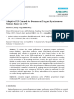 Sensors: Adaptive PIF Control For Permanent Magnet Synchronous Motors Based On GPC