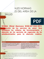 Principales Normas Oficiales Del Area de La Salud