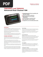 Tdr2000/3 and Tdr2010: Advanced Dual Channel TDR