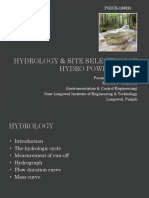 Hydrology & Site Selection of Hydro Power Plant