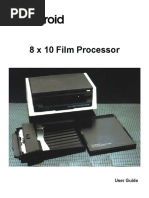 8x10 FIlm Processor Manual