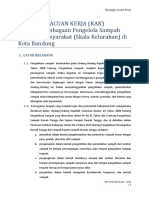 KERANGKA ACUAN KERJA Kajian Kelembagaan Pengelolaan Sampah