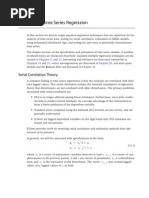 Chapter 13. Time Series Regression: Serial Correlation Theory