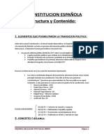 1.constitucion Española - Estructura y Contenido