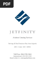 JETFINITY In-Flight Catering Menu