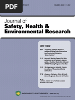 Journal of Safety, Health & Environmental Research: This Issue