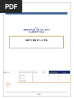 Note de Calcul Charpente Metallique 2