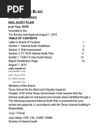 Internal Audit Plan