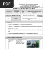 Informe de Calibracion y Desarmado de La Bomba Tipo A