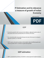 GDP Estimation and Its Relevance As A Measure of Growth of Indian Economy