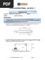 Examen Final - Hidraulica (A)