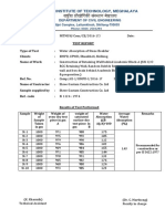 National Institute of Technology, Meghalaya: Ref. No. Test Report Type of Test Clients Name of Work