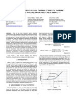 Measurement of Soil Thermal Stability Thermal Resistivity and Underground Cable Ampacity PDF