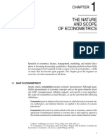 The Nature and Scope of Econometrics: Confirming Pages