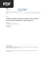 Winkler Model For Dynamic Response of Composite Caisson-Piles Foundations: Lateral Response