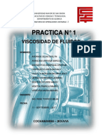 Practica N°1 Viscosidad de Fluidos