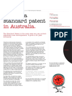 Getting A Standard Patent: in Australia