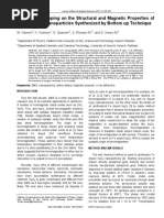 Effects of Fe-Doping On The Structural and Magnetic Properties of Indium Oxide Nanoparticles Synthesized by Bottom Up Technique