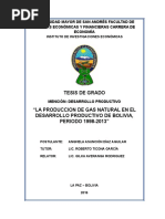 Tesis de Grado: Universidad Mayor de San Andrés Facultad de Ciencias Económicas Y Financieras Carrera de Economía