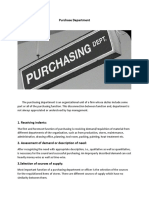 Purchase Department: The Purchasing Department Is An Organizational Unit of A Firm Whose Duties Include Some