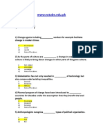 Cultural Anthropology - SOC401 Spring 2006 Quiz 01 Solution