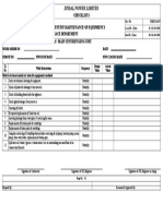 Checklists Title: Checklist For Preventive Maintenance of Equipments TG & Bop Maintenace Department Main Centrifuging Unit