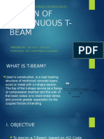 Continuous T Beam