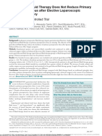 Goal-Directed Fluid Therapy Does Not Reduce Primary Postoperative Ileus After Elective Laparoscopic Colorectal Surgery