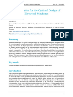 ModeFrontier For The Optimal Design of Electrical Machines