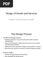 Design of Good and Services