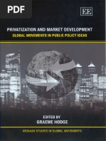 Hodge 2006 Privatisation and Market Development Global Movements in Public Policy Ideas