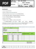 Examen Pratique Excel 2013