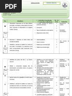 Jornalizacion 1ero Grado II y III Parcial Espanol