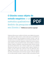 Direito Objeto Estudo Empirico