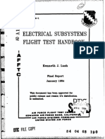 Flight Test Handbook.: Subsystems