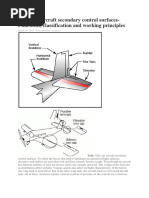 Tabs Are Aircraft Secondary Control Surfaces