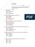 Hazardous Waste Quiz