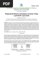 Fingerprint Based Attendance System Using Labview and GSM