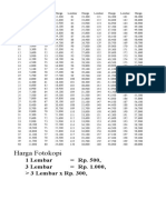 Daftar Harga Foto