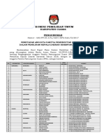 Pengumuman Penetapan Anggota Pps-1