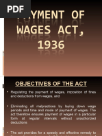 Revised Payment of Wages Act 1936