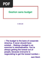 GESTION SANS BUDGET-Berland