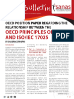 Oecd Principles of GLP AND ISO/IEC 17025: Oecd Position Paper Regarding The Relationship Between The