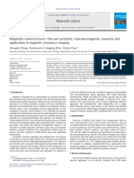 Magnetite Nanostructures: One-Pot Synthesis, Superparamagnetic Property and Application in Magnetic Resonance Imaging