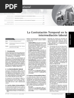 Desnaturalizacion de Los Contratos Temporales