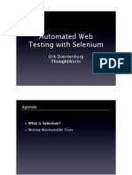 Automated Web Testing Using Selenium